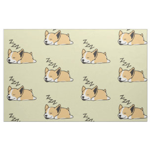 Pembroke Welsh Corgi Sleeping Hondenliefhebber ZZZ Stof