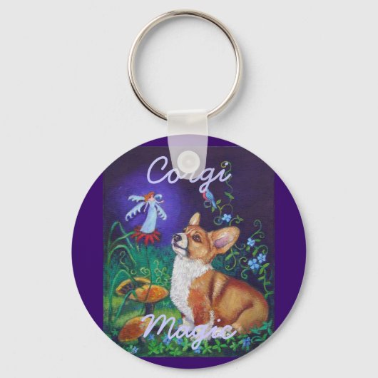 Pembroke Welsh Corgi Sleutelhanger (Voorkant)