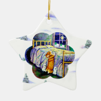 Pembroke Welsh Corgi Star Ornament