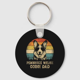 Pembroke Welsh Corgi Vader Hondenliefhebbers Sleutelhanger