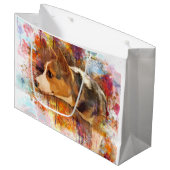 Pembroke Welsh Corgi verlichten Groot Cadeauzakje (Voorkant Gekanteld)