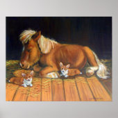 Pembroke Welsh Corgi Wall Print (Voorkant)