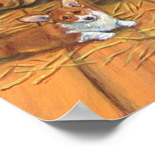 Pembroke Welsh Corgi Wall Print (Hoek)