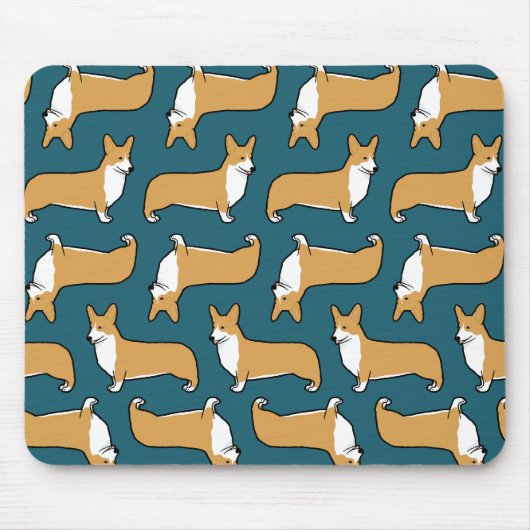 Pembroke Welsh Corgis Patroon Muismat (Voorkant)