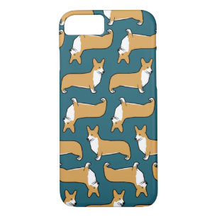 Pembroke Welsh Corgis Pattern iPhone 8/7 Hoesje