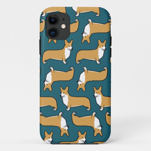 Pembroke Welsh Corgis Pattern Case-Mate iPhone Case (Achterkant)