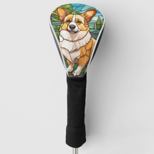 Pembroke Welsh Terrier Golfheadcover (Voorkant)