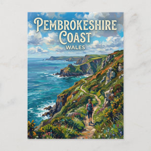 Pembrokeshire Coast Path Wales Briefkaart