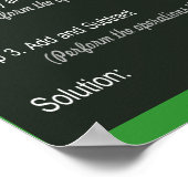PEMDAS Ordre des opérations Math Poster (Coin)