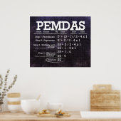 PEMDAS-Poster Poster (Keuken)