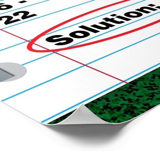 PEMDAS-Poster voor de volgorde van werkzaamheden Poster (Hoek)