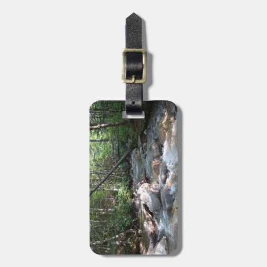 Pemigewasset River Bridge in New Hampshire Bagagelabel (Voorkant verticaal)