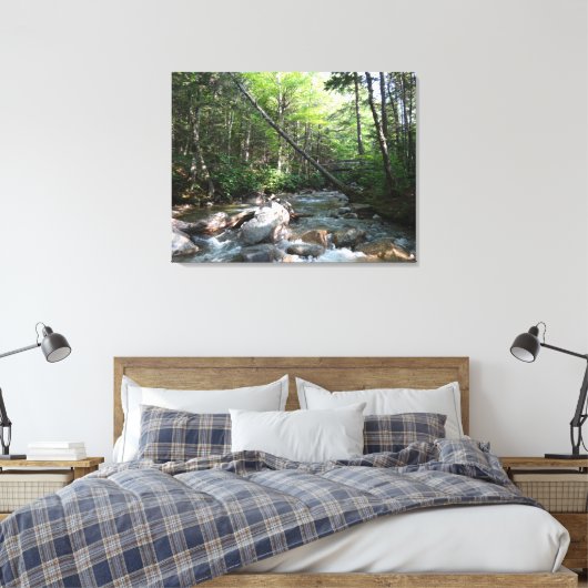 Pemigewasset River Bridge in New Hampshire Canvas Afdruk (Insitu (Slaapkamer))