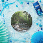 Pemigewasset River Bridge in New Hampshire Papieren Bordje (Feest)