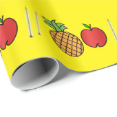 pen anananas cadeaupapier (Rol Hoek)