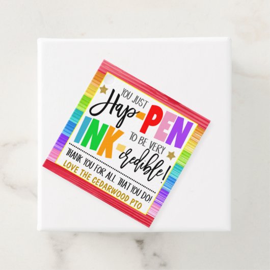 Pen Dank je cadeau Label (In situ)