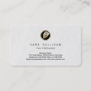Pen Dollar Icon Tax Preparer Premium Business Card Visitekaartje