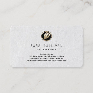 Pen Dollar Icon Tax Preparer Premium Business Card Visitekaartje