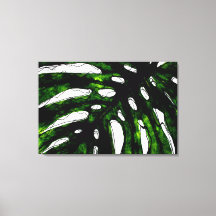 Pen en Groene Inkt Monstera Leaf Tekening
