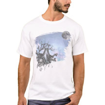Pen en Ink Wolf en het Full Moon T-shirt