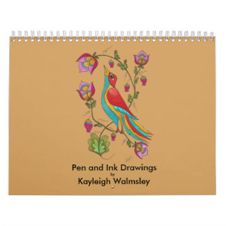 Pen- en inktagenda kalender