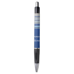 Pen - Gehaakte strips in Blues