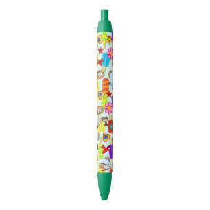 Pen Kantoor en School Pen Floral Hamburger Stars