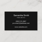 Pen Logo Freelance Writer en Calligraphy Writer Visitekaartje (Achterkant)