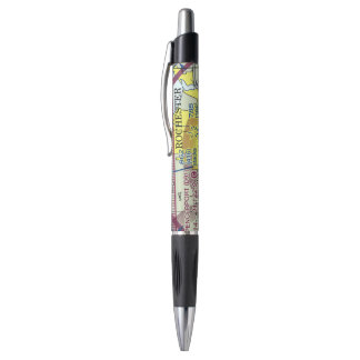 Pen met Aviation Navigation Map Motif
