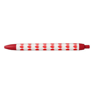 Pen met rode ballonnen
