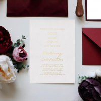 Pen Script minimalistische kalligrafie wit bruilof