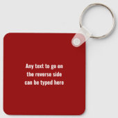 Pen testen - Rood team - Gehandicapte hacker logo Sleutelhanger (Achterkant)