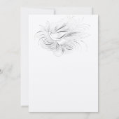 Pen Vlaams  liefdesvogel Uitnodiging tot bruiloft (Achterkant)