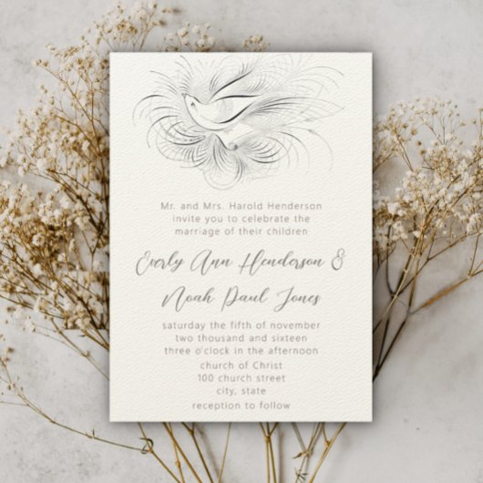 Pen Vlaams  liefdesvogel Uitnodiging tot bruiloft