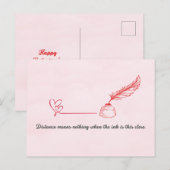 Pen Vriend Valentijnsdag Ansichtkaart Briefkaart (Voorkant / Achterkant)