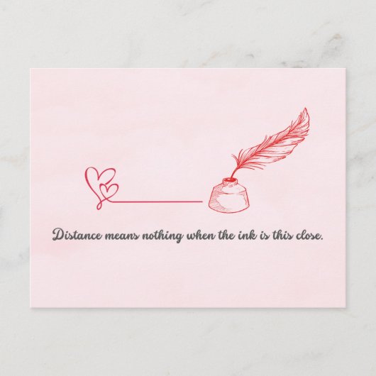Pen Vriend Valentijnsdag Ansichtkaart Briefkaart (Voorkant)