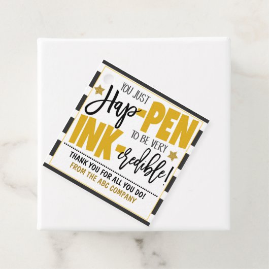 Pen Waardering Bedankt Cadeau Labels (In situ)