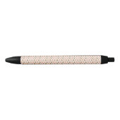 Pen with a light pink floral pattern (Voorkant)