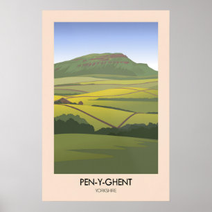 Pen Y Ghent Yorkshire Dales Moderne Reisposter Poster