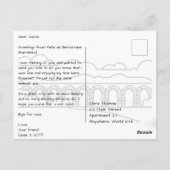 Peña de Bernal met Star Pattern bij Querétaro Briefkaart (Achterkant)