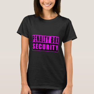 Penalty Box Beveiliging Grappig IJshockey T-shirt