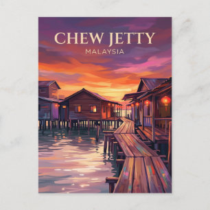 Penang Clan Jetties (Chew Jetty) Maleisië Briefkaart