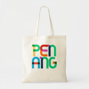 Penang Island Maleisië Pop Art Letters Tote Bag