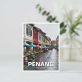 Penang Malaysia Georgetown Reizen Briefkaart (Staand voorkant)