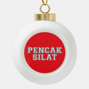 Pencak Silat Keramische Bal Ornament