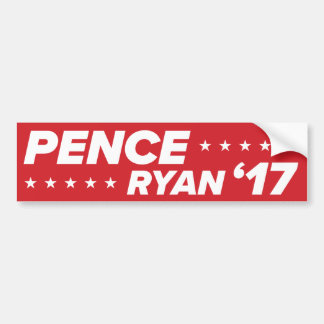 Pence / Ryan '17 - RED Bumpersticker