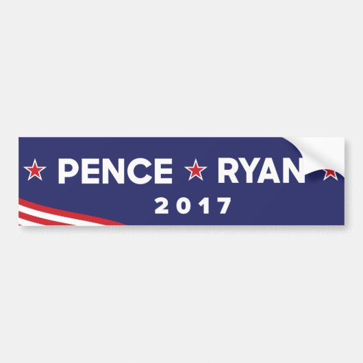 Pence / Ryan 2017 Bumpersticker (Voorkant)