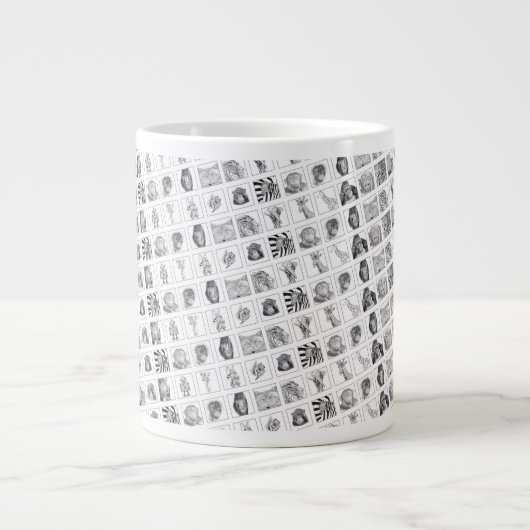 Pencil Animal Collection Mug Extra Grote Beker (Voorkant)