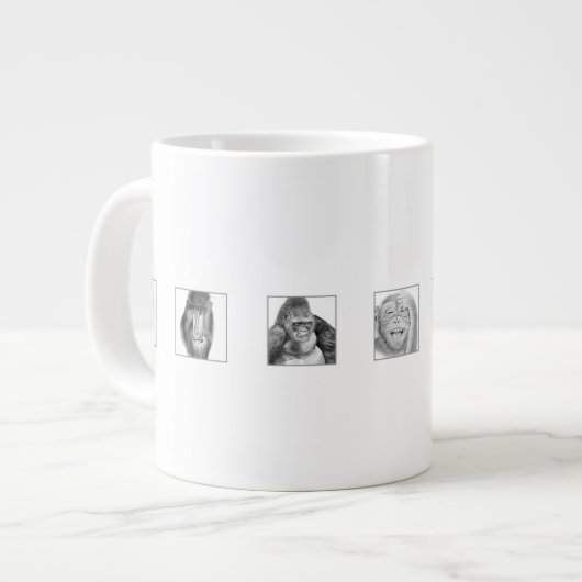 Pencil Animal Collection Mug - Monkeys (Devant gauche)
