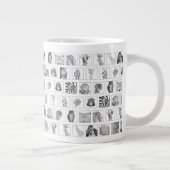 Pencil Animal Collection Mug - Tiled Horizontal Extra Grote Beker (Rechts)